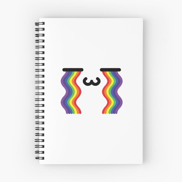 Item preview, Adorable kawaii rainbow crying face designed and sold by BlushyPrint.