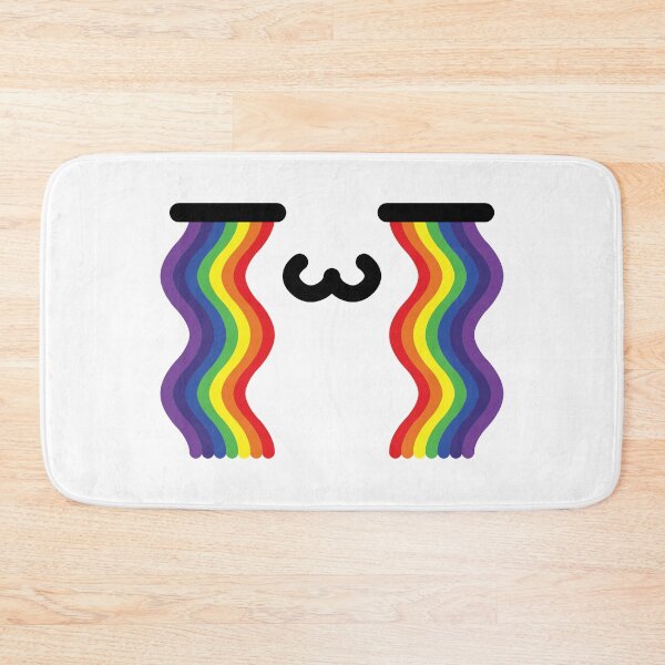 Item preview, Adorable kawaii rainbow crying face designed and sold by BlushyPrint.