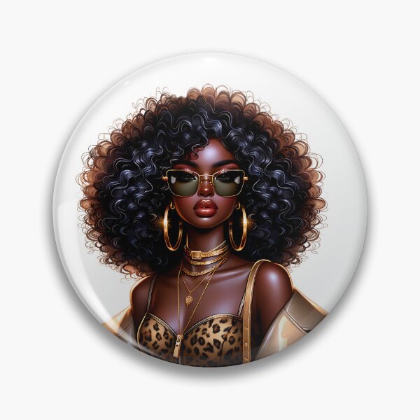 Item preview, Confident Black Woman – Luxury Glam Style designed and sold by Lulunza.
