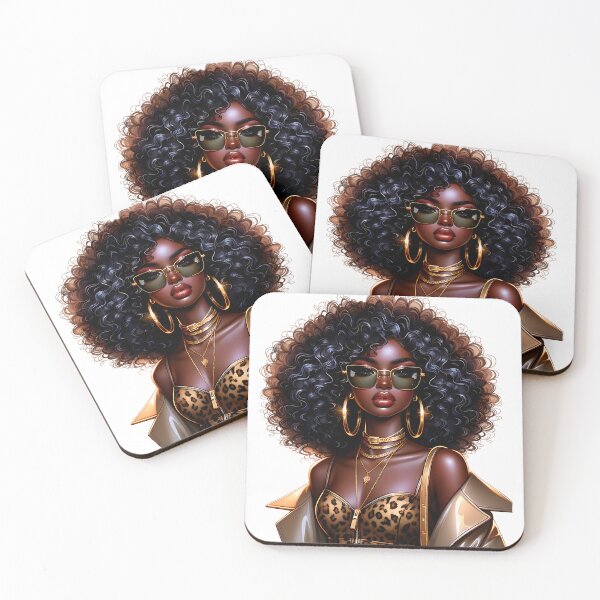Item preview, Confident Black Woman – Luxury Glam Style designed and sold by Lulunza.