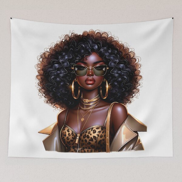 Item preview, Confident Black Woman – Luxury Glam Style designed and sold by Lulunza.