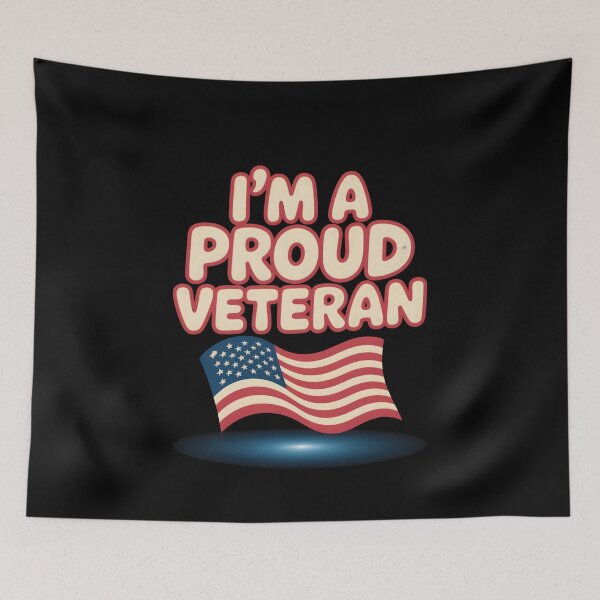 Item preview, Proud Veteran - Waving Flag Tribute designed and sold by DarylWelsh2024.