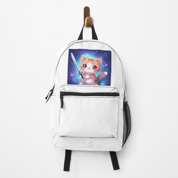 Item preview, cute kawaii cat with sword designed and sold by Laurisant.