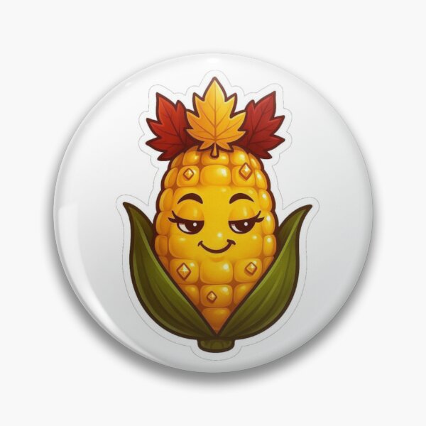 Item preview, Quirky Corn Cob Sticker designed and sold by PixeloraFinds.