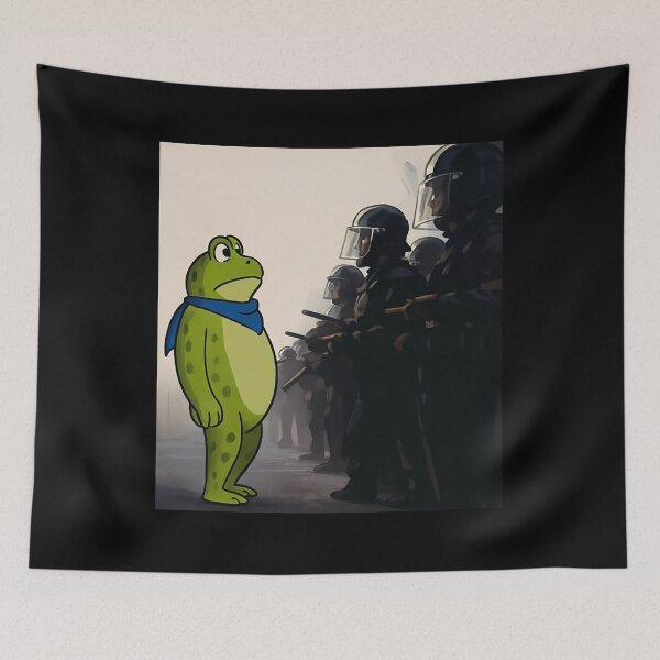 Item preview,  Portland Frog Protest - Resist Portland Frog - I Stand With Frog, Anti Trump Anti Fascism designed and sold by covuyed.