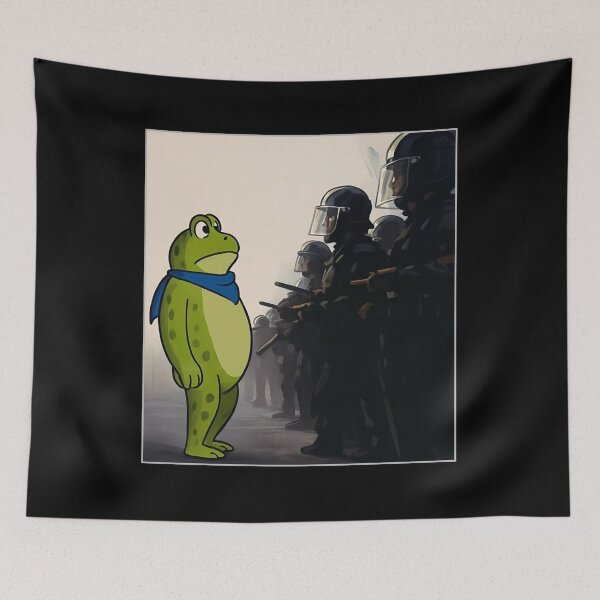 Item preview, Portland Frog Protest - Resist Portland Frog - I Stand With Frog, Anti Trump Anti Fascism designed and sold by covuyed.
