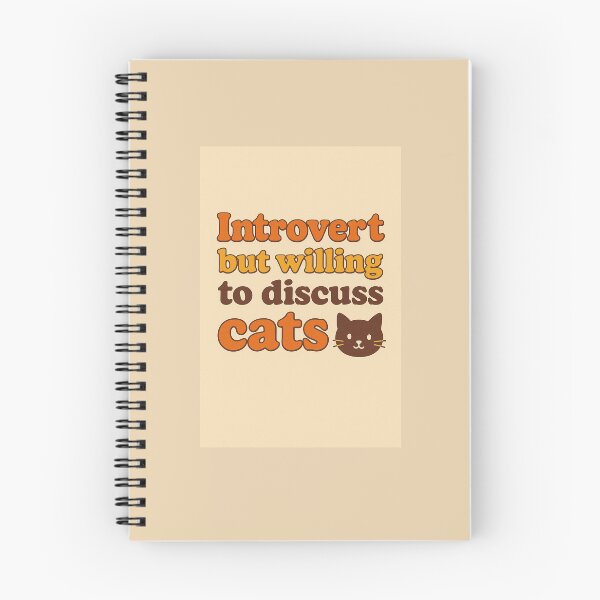 Item preview, Introvert vibes only — but always ready to talk about cats!  Perfect retro design for cat lovers with a chill soul.  designed and sold by arteghe.