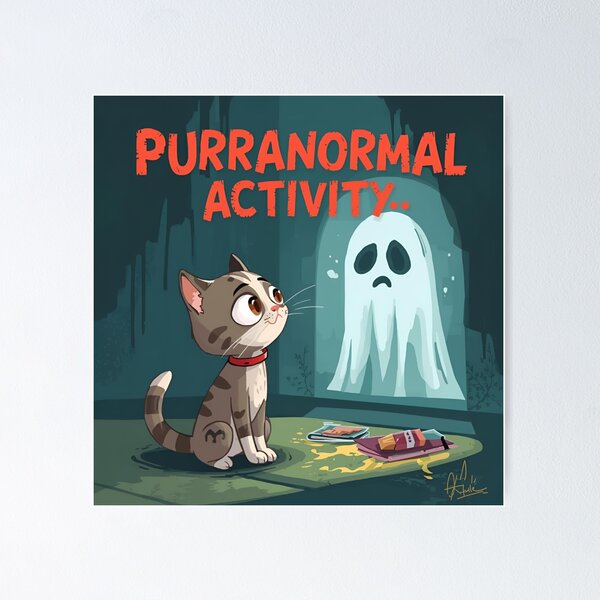 Item preview, Purranormal Activity designed and sold by PetJoyPrintsCO.