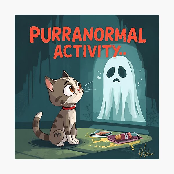 Item preview, Purranormal Activity designed and sold by PetJoyPrintsCO.