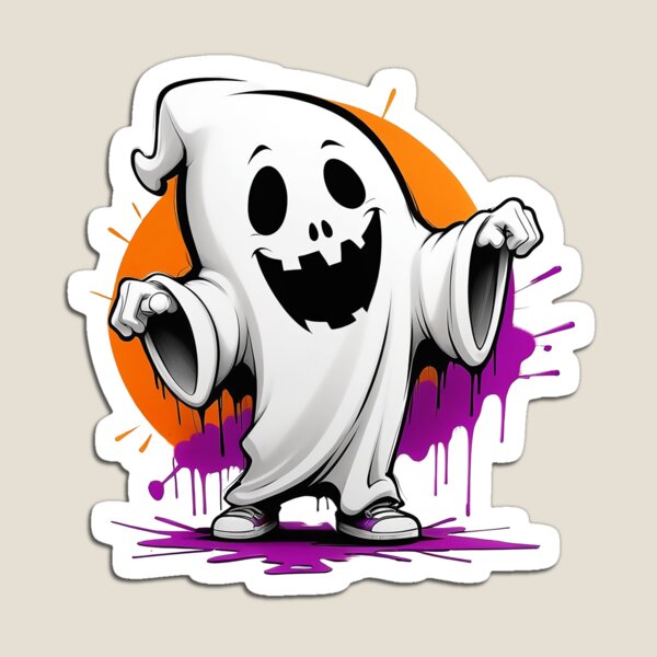 Item preview, Fantasma genial: arte callejero de Halloween al estilo urbano designed and sold by JaaGo PopLab.