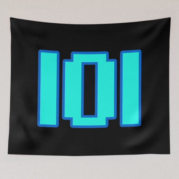 Item preview, l0l, 8-bit Pixel blue outline designed and sold by Memes N Lore .