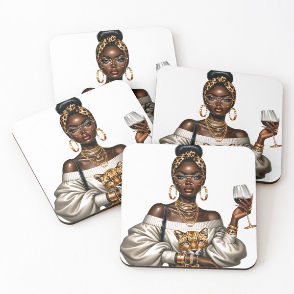 Item preview, Black Girl Magic – Luxury Fashion Portrait designed and sold by Lulunza.