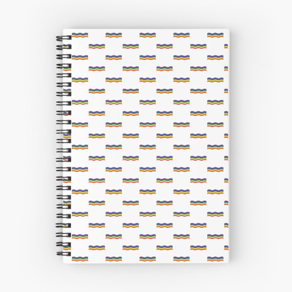 Item preview, wavy rainbow pattern designed and sold by BlushyPrint.