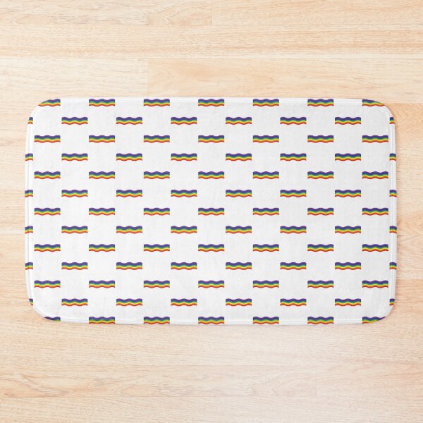 Item preview, wavy rainbow pattern designed and sold by BlushyPrint.