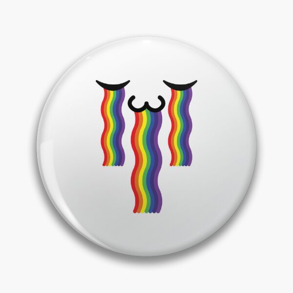 Item preview, Cute kawaii uwu rainbow crying face designed and sold by BlushyPrint.