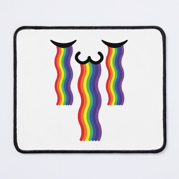 Item preview, Cute kawaii uwu rainbow crying face designed and sold by BlushyPrint.