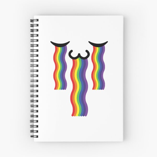Item preview, Cute kawaii uwu rainbow crying face designed and sold by BlushyPrint.
