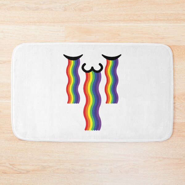 Item preview, Cute kawaii uwu rainbow crying face designed and sold by BlushyPrint.