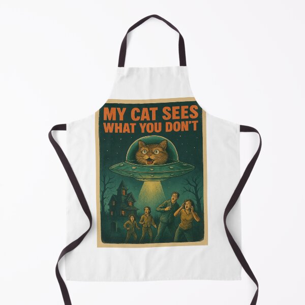 Item preview, hallowen horror ufo cat T-shirt designed and sold by PromisedFuturee.