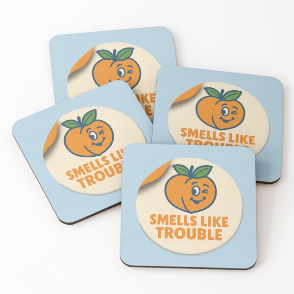 Item preview, Smells Like Trouble Scratch & Sniff 80’s inspired retro vintage design  designed and sold by Chrischavers.