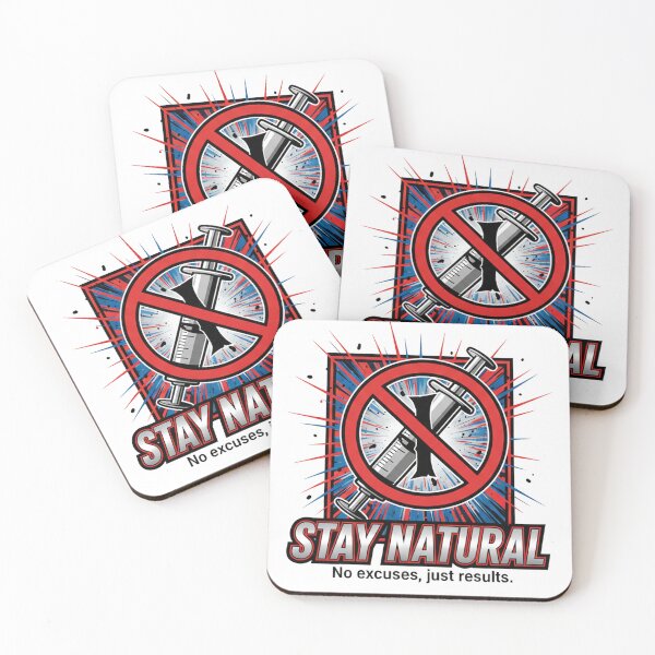 Item preview, Stay Natural: No Steroids, Just Real Results. designed and sold by ZXSTORE.