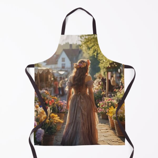 Item preview, A Woman’s Stroll Through the Flower Market designed and sold by BlareBlare.