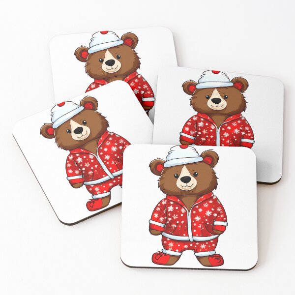 Item preview, Bear in a Christmas Romper. designed and sold by Zofia Sosnecka.