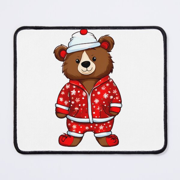 Item preview, Bear in a Christmas Romper. designed and sold by Zofia Sosnecka.