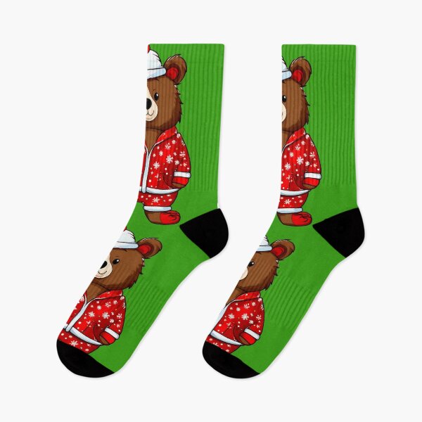 Item preview, Bear in a Christmas Romper. designed and sold by Zofia Sosnecka.