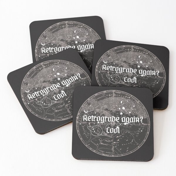 Item preview, Retrograde Again Cool — Astrology Glitch Aesthetic Design designed and sold by RetroFlow Designs..