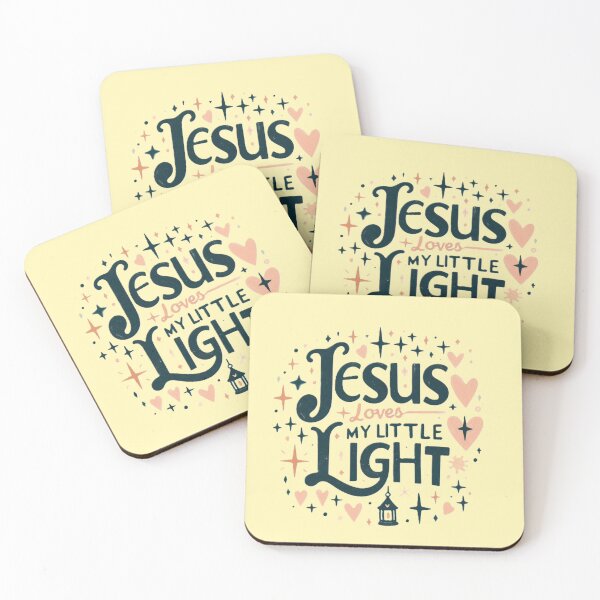 Item preview, Jesus Loves My Little Light – Sweet Retro Kids’ T-Shirt Design designed and sold by GardenReign.