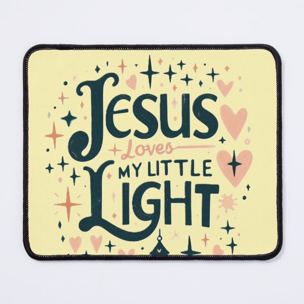Item preview, Jesus Loves My Little Light – Sweet Retro Kids’ T-Shirt Design designed and sold by GardenReign.