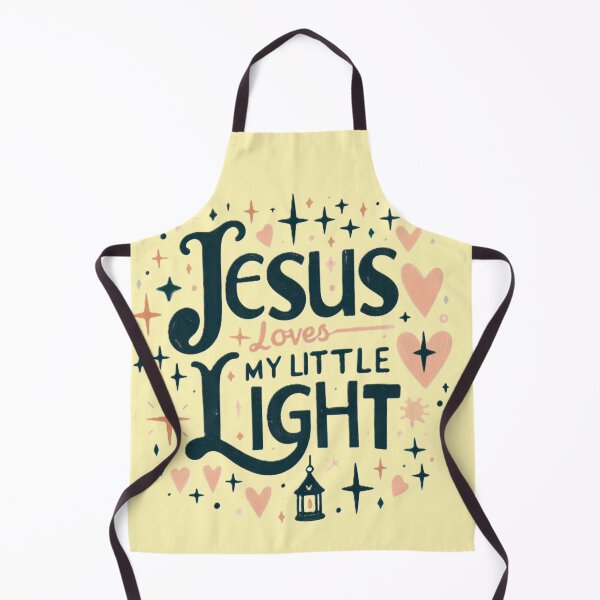 Item preview, Jesus Loves My Little Light – Sweet Retro Kids’ T-Shirt Design designed and sold by GardenReign.