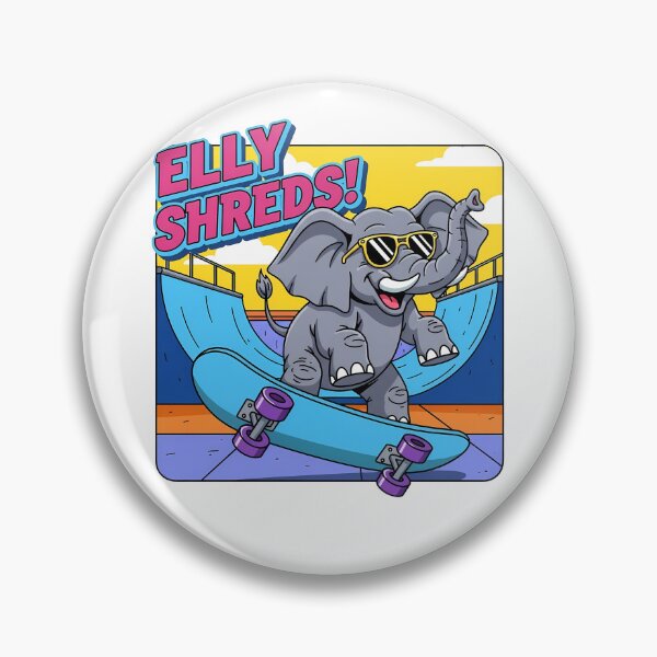 Item preview, Elly Shreds Elephant Skater Fun designed and sold by k3rstman1.