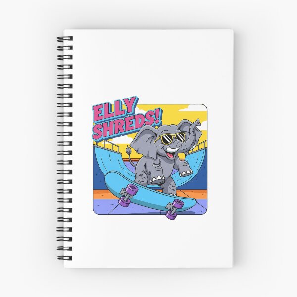 Item preview, Elly Shreds Elephant Skater Fun designed and sold by k3rstman1.