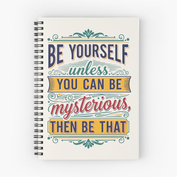 Item preview, Be yourself—unless you can be mysterious, then be that” – Vintage Poster designed and sold by Tattee.