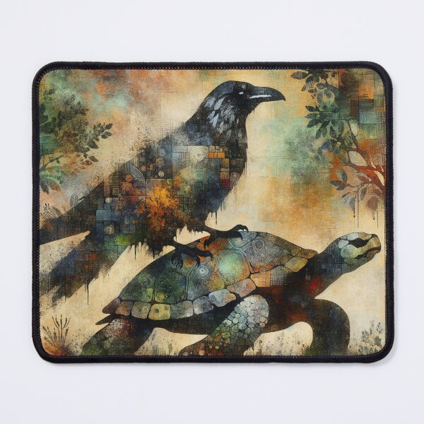 Item preview, Corvus Riding the Turtle designed and sold by m-y-A-I-A-R-T-.