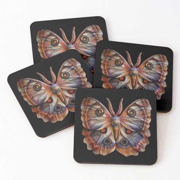 Item preview, Cosmic Colorful Moth Autumnal Spirit designed and sold by LabMandala.