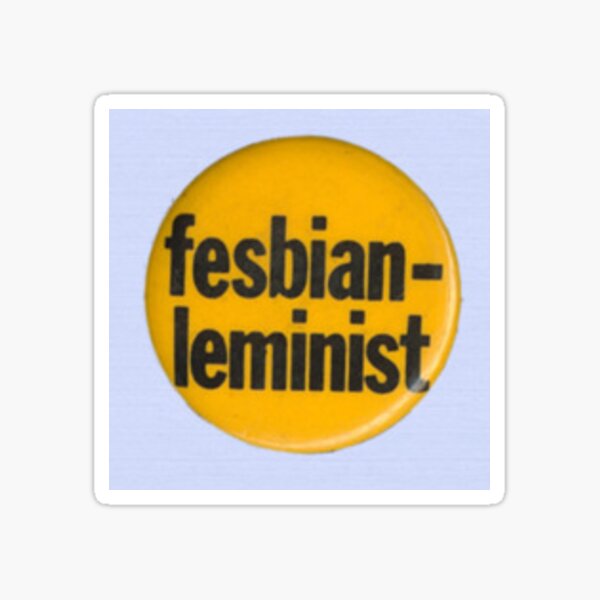 VINTAGE LESBIAN FEMINIST Sticker