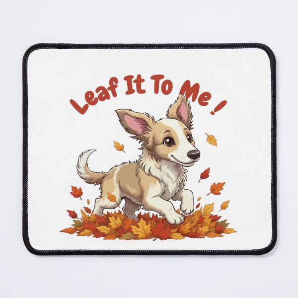Item preview, Leaf It To Me Borzoi Dog Running in Fall Leaves Cute Autumn designed and sold by The Real Life Symphony.