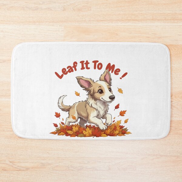 Item preview, Leaf It To Me Borzoi Dog Running in Fall Leaves Cute Autumn designed and sold by The Real Life Symphony.