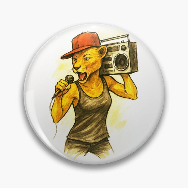 Item preview, Boombox Lioness - Old School Hip Hop King designed and sold by Sarcastic designs.