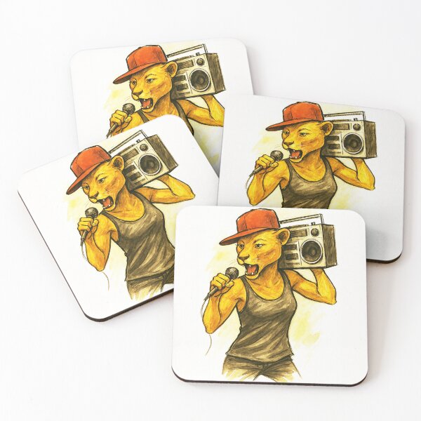 Item preview, Boombox Lioness - Old School Hip Hop King designed and sold by Sarcastic designs.