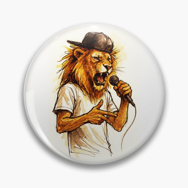 Item preview, Freestyle Lion – Roar of the Mic designed and sold by Sarcastic designs.