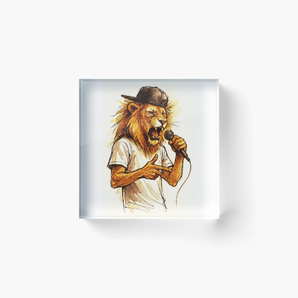 Item preview, Freestyle Lion – Roar of the Mic designed and sold by Sarcastic designs.