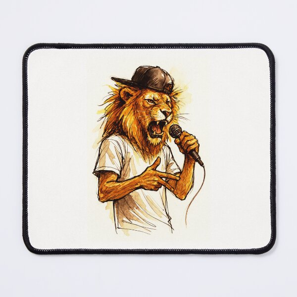 Item preview, Freestyle Lion – Roar of the Mic designed and sold by Sarcastic designs.