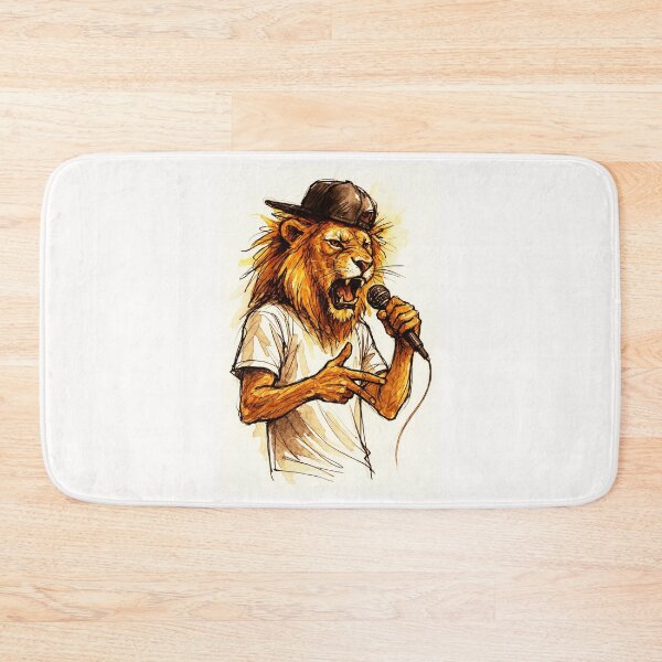 Item preview, Freestyle Lion – Roar of the Mic designed and sold by Sarcastic designs.