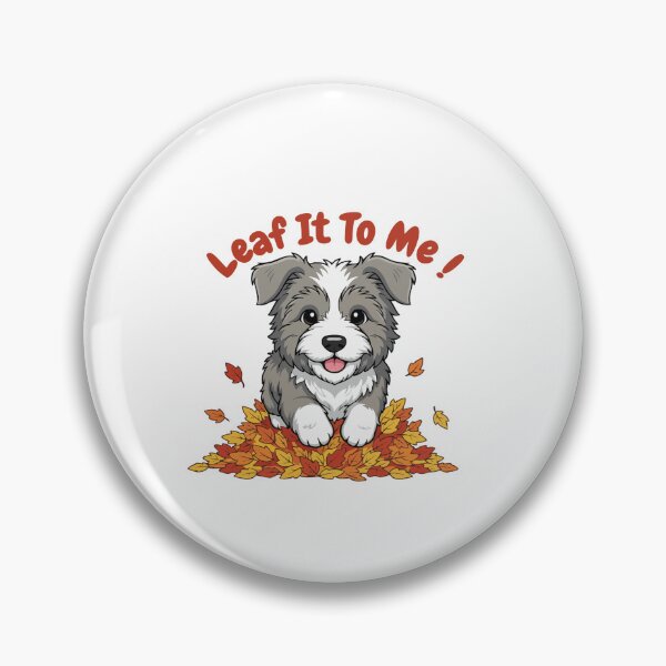 Item preview, Leaf It To Me Bearded Collie Dog Running in Fall Leaves Cute Autumn designed and sold by The Real Life Symphony.
