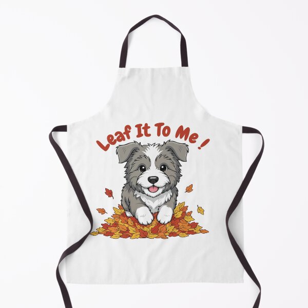 Item preview, Leaf It To Me Bearded Collie Dog Running in Fall Leaves Cute Autumn designed and sold by The Real Life Symphony.