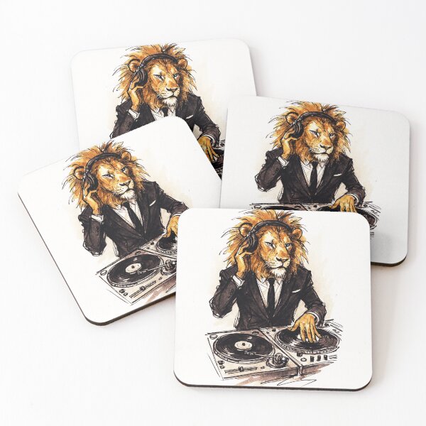 Item preview, Lion DJ – King of the Turntables designed and sold by Sarcastic designs.